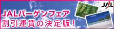 JAL日本航空 バーゲン