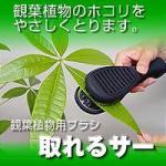 観葉植物のホコリをやさしくとります「観葉植物用ブラシ　取れるサー」【タローハウス】