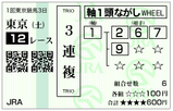 東京１２Ｒ（土）